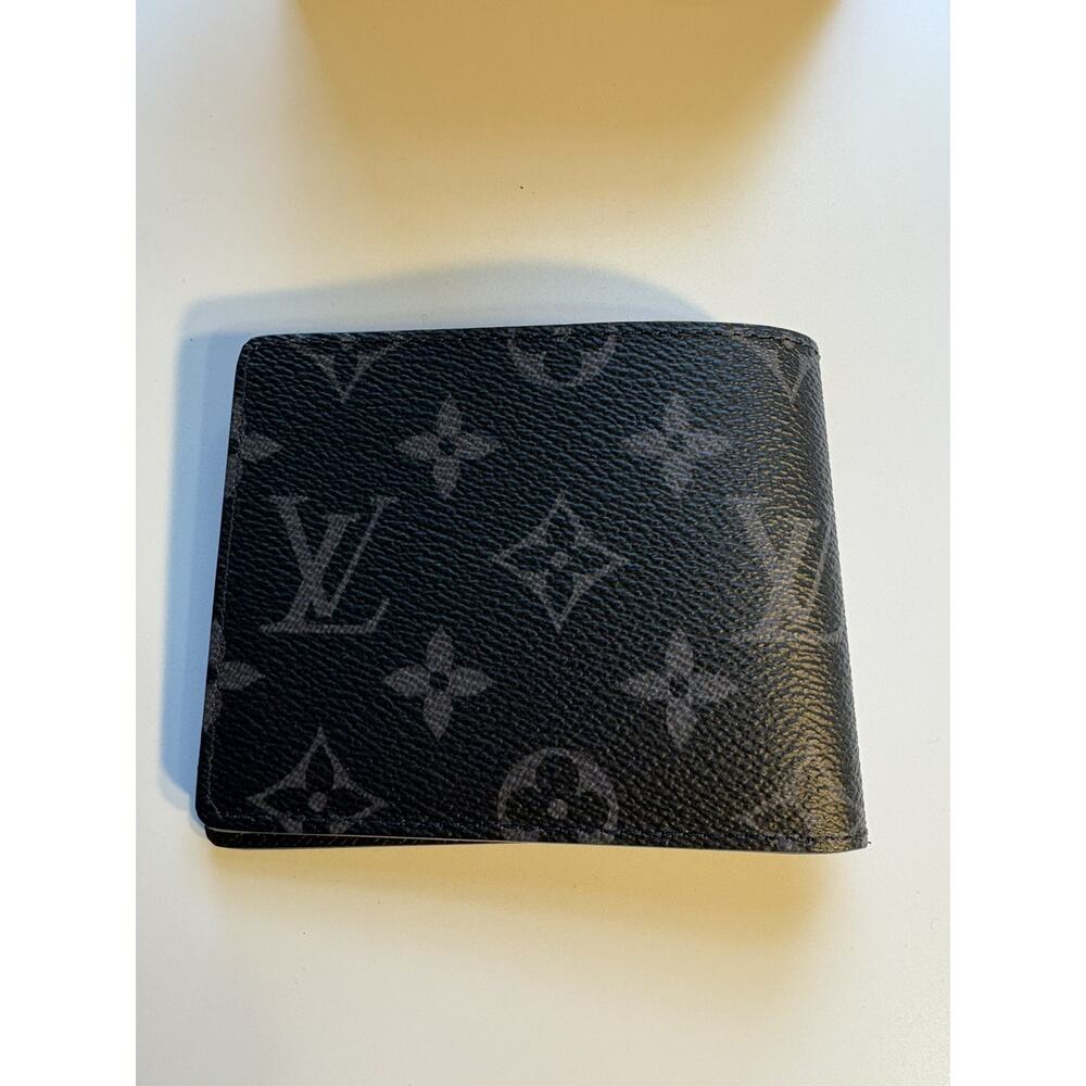 Louis Vuitton Men Slender Wallet Monogram Eclipse M62294 OPEN BOX 100% AUTHENTIC - Picture 5 of 6